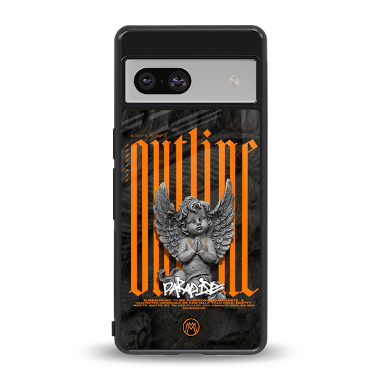 outline back phone cover | glass case for Google Pixel 7