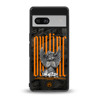 outline back phone cover | glass case for Google Pixel 7A