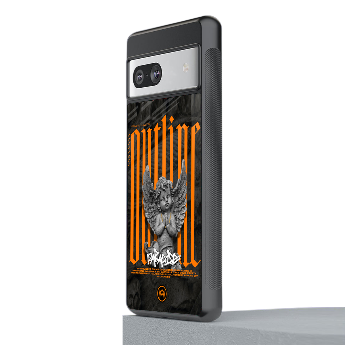 outline back phone cover | glass case for Google Pixel 7