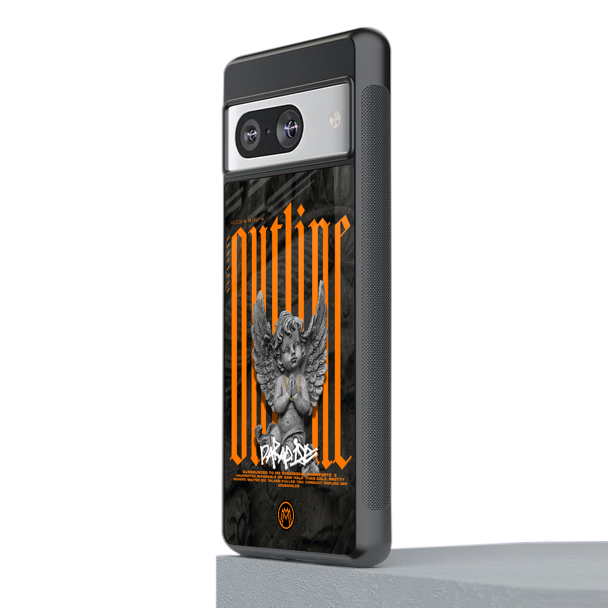 outline back phone cover | glass case for Google Pixel 8