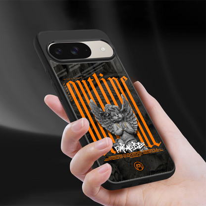 outline back phone cover | glass case for google pixel 9