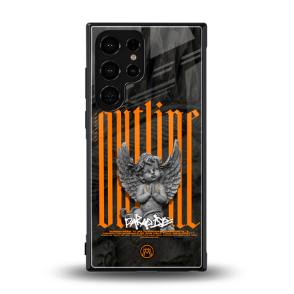 outline back phone cover | glass case for samsung galaxy s23 ultra