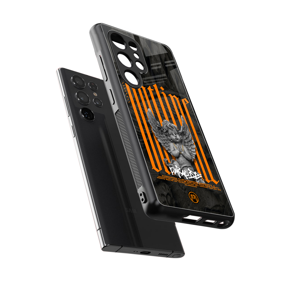 outline back phone cover | glass case for samsung galaxy s25 ultra