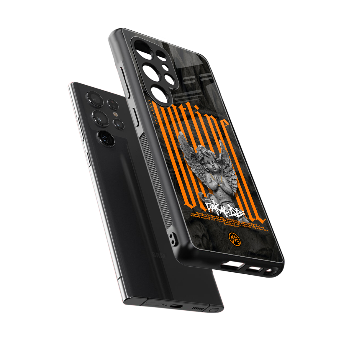 outline back phone cover | glass case for samsung galaxy s25 ultra