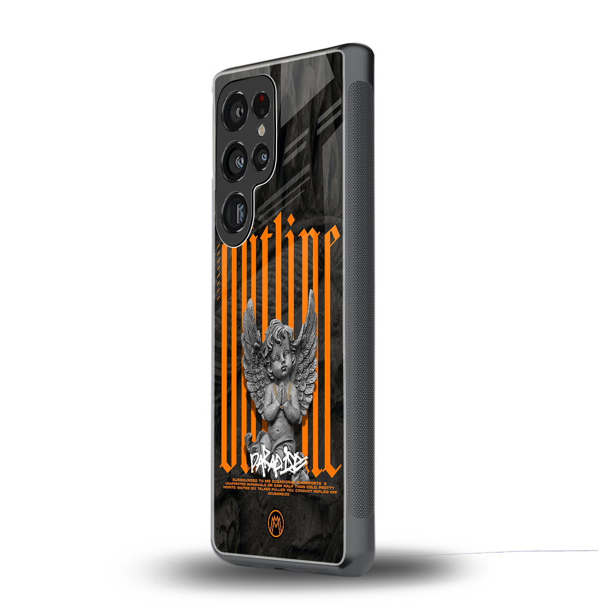 outline back phone cover | glass case for samsung galaxy s25 ultra