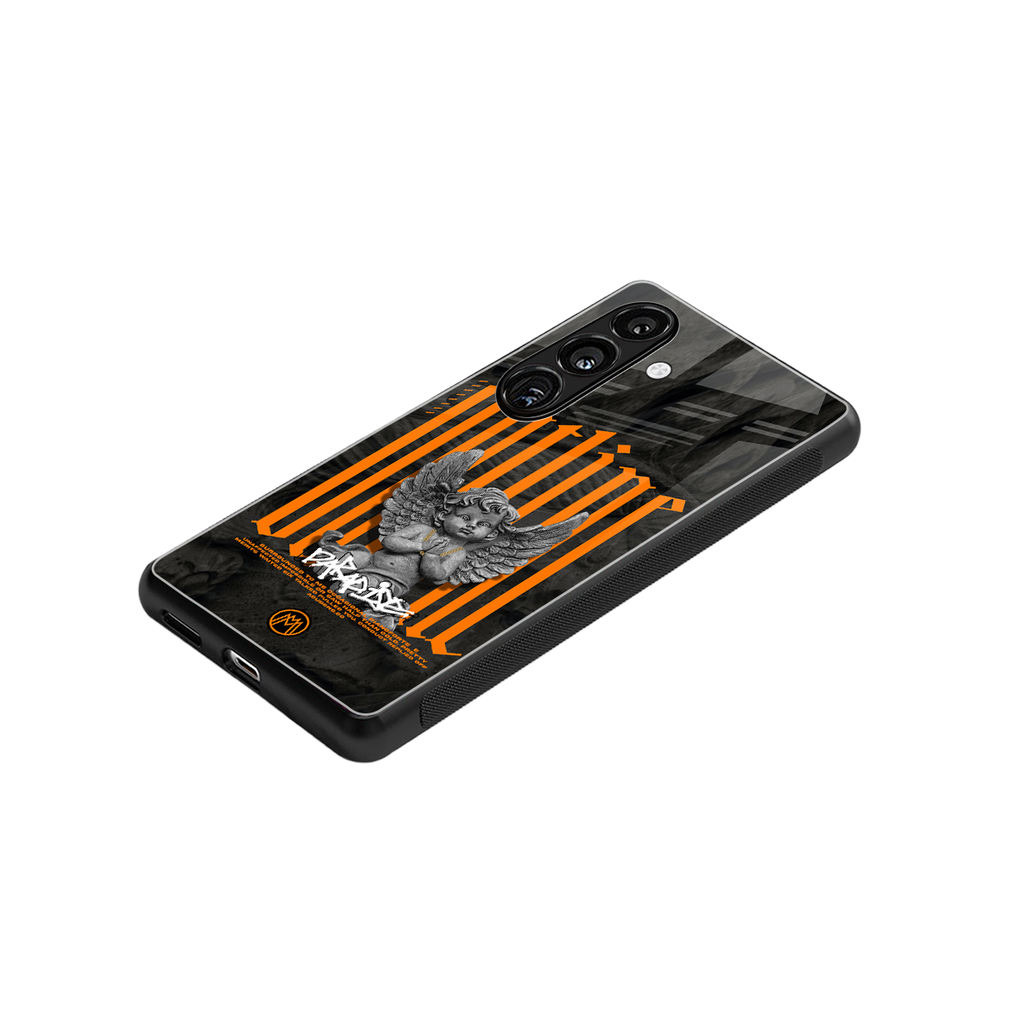 outline back phone cover | glass case for samsung galaxy s24 plus