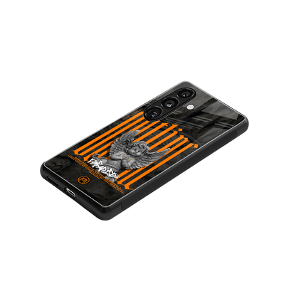 outline back phone cover | glass case for samsung galaxy s24 plus