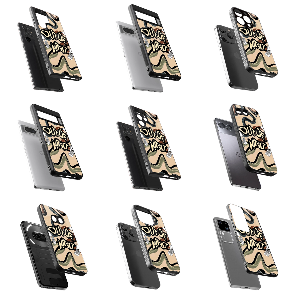 Durable Glass Back Mobile Case for iPhone, Samsung, OnePlus, Google Pixel, Redmi, Vivo, Oppo