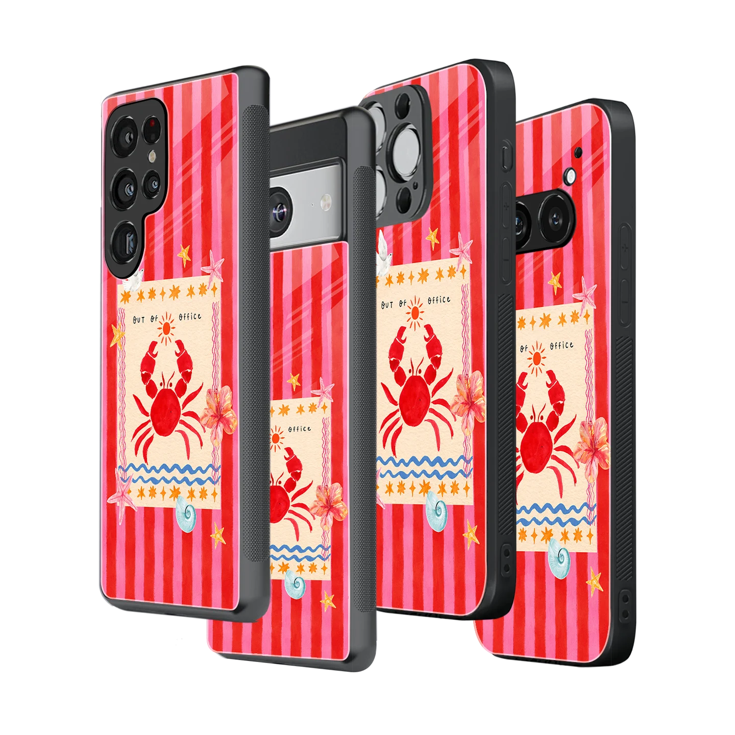 Stylish Glass Back Case for All Smartphones iPhone, Samsung, OnePlus, Pixel, Redmi, Oppo, Vivo, Motorola
