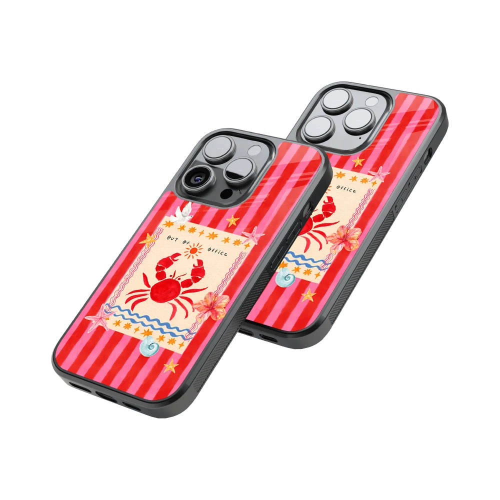 Protective Glass Back Phone Case Compatible with iPhone, Samsung, OnePlus, Pixel & More