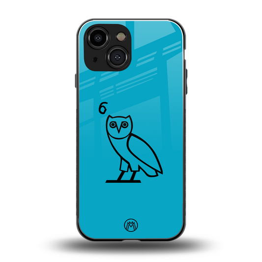 ovo sapphire back phone cover | glass case for iphone 13 mini