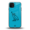 ovo sapphire back phone cover | glass case for iphone 15 plus