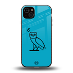 ovo sapphire back phone cover | glass case for iphone 15 plus
