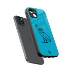 ovo sapphire back phone cover | glass case for iphone 15 plus