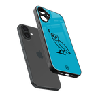 ovo sapphire back phone cover | glass case for iphone 16 plus