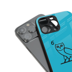 ovo sapphire back phone cover | glass case for iphone 15 plus