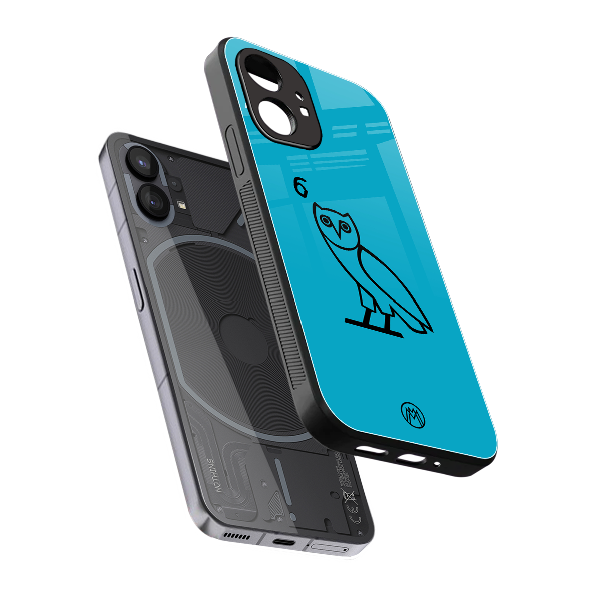 ovo sapphire back phone cover | glass case for nothing phone 1