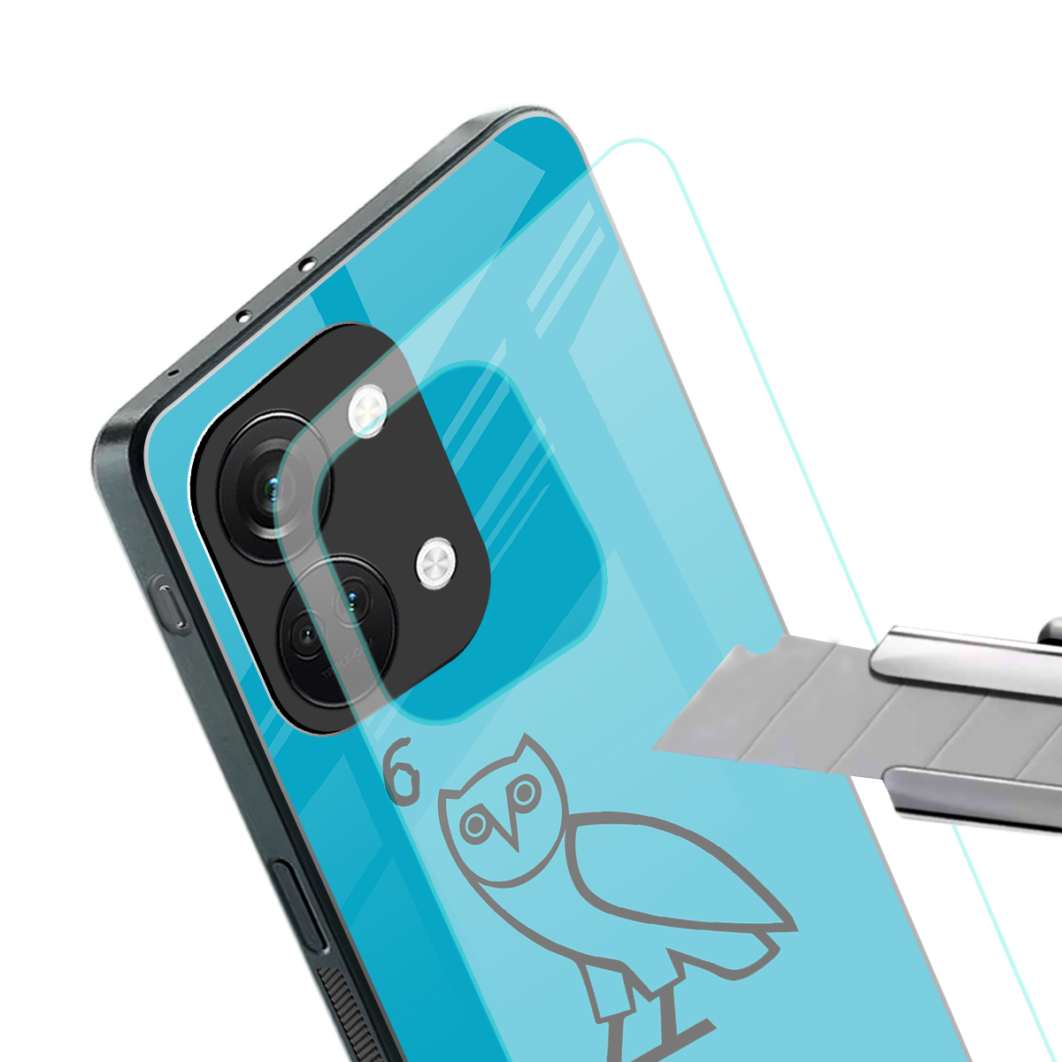 ovo sapphire back phone cover | glass case for oneplus nord 3