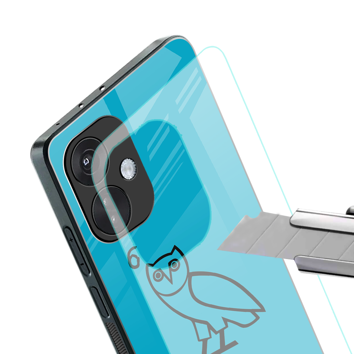 ovo sapphire back phone cover | glass case for oneplus nord ce 3