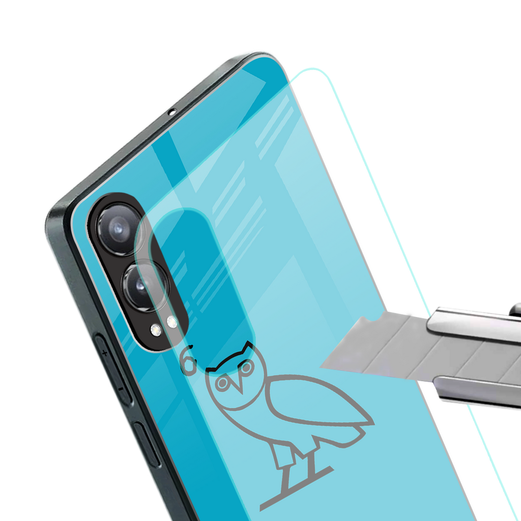 ovo sapphire back phone cover | glass case for oneplus nord ce 4 lite