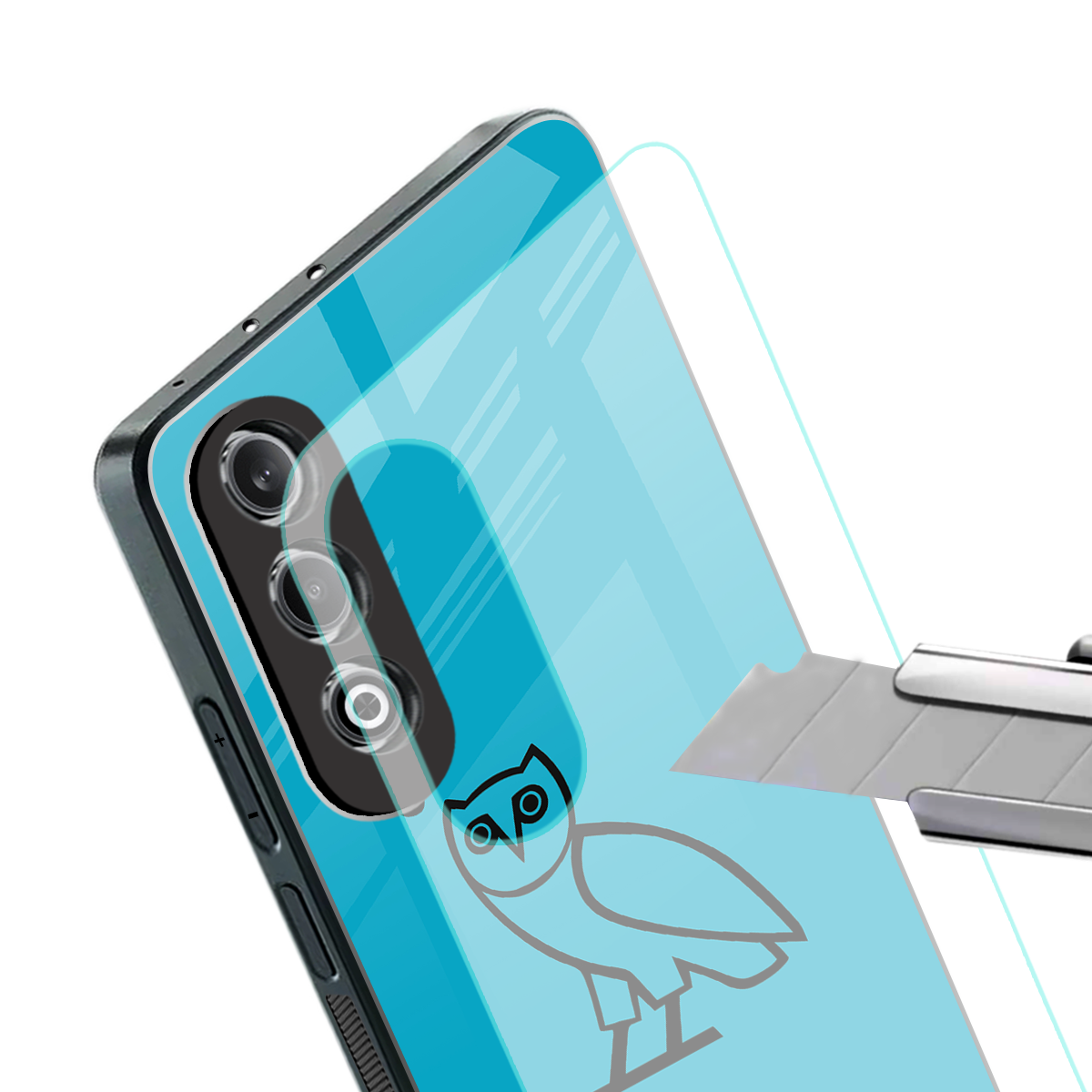 ovo sapphire back phone cover | glass case for oneplus nord ce 4