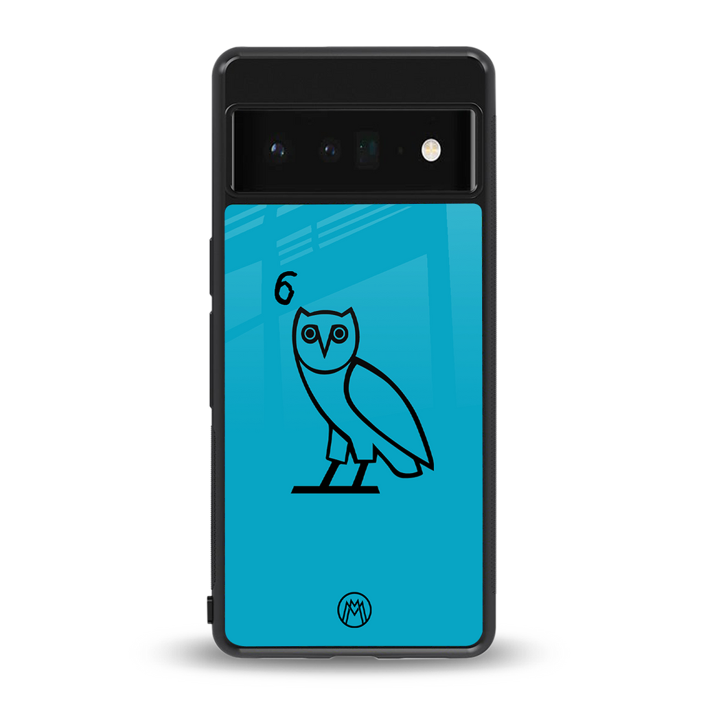 ovo sapphire back phone cover | glass case for google pixel 6 pro