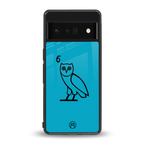 ovo sapphire back phone cover | glass case for google pixel 6 pro