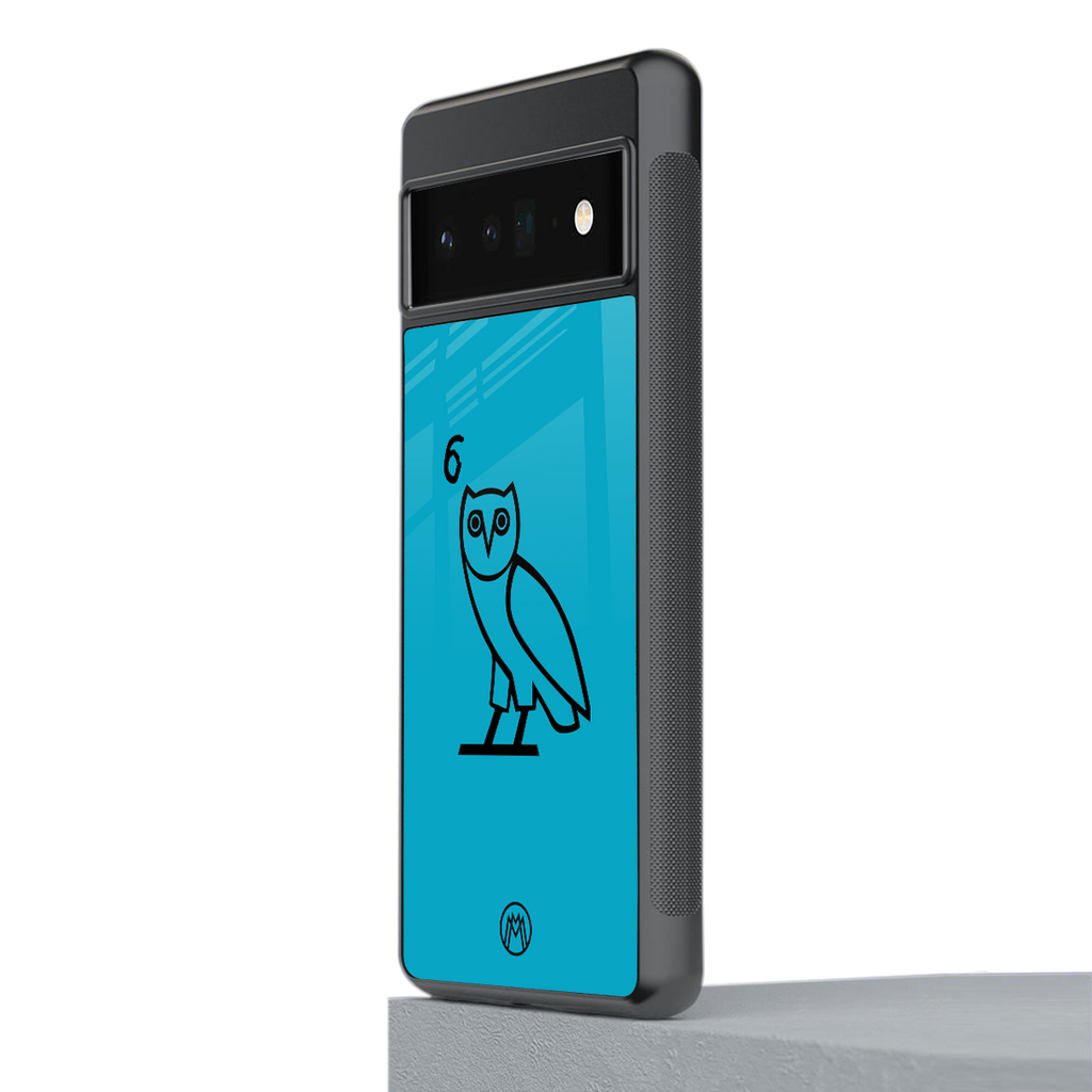 ovo sapphire back phone cover | glass case for google pixel 6 pro