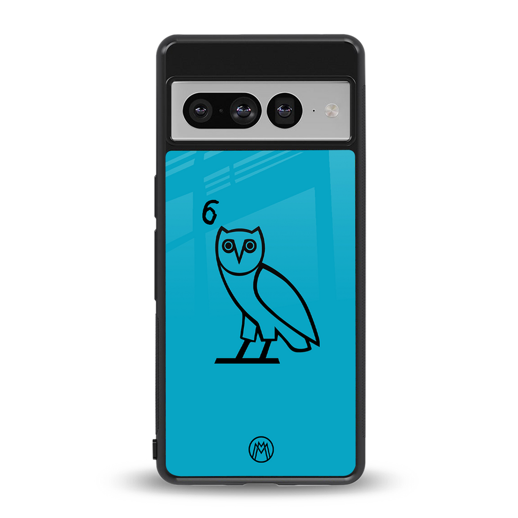 ovo sapphire back phone cover | glass case for google pixel 7 pro