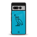 ovo sapphire back phone cover | glass case for google pixel 7 pro