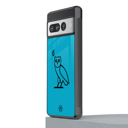 ovo sapphire back phone cover | glass case for google pixel 7 pro