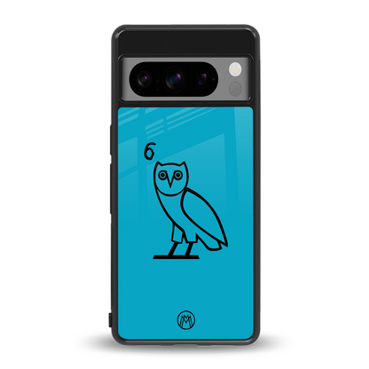 ovo sapphire back phone cover | glass case for google pixel 8 pro