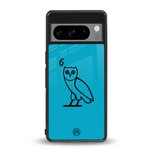 ovo sapphire back phone cover | glass case for google pixel 8 pro