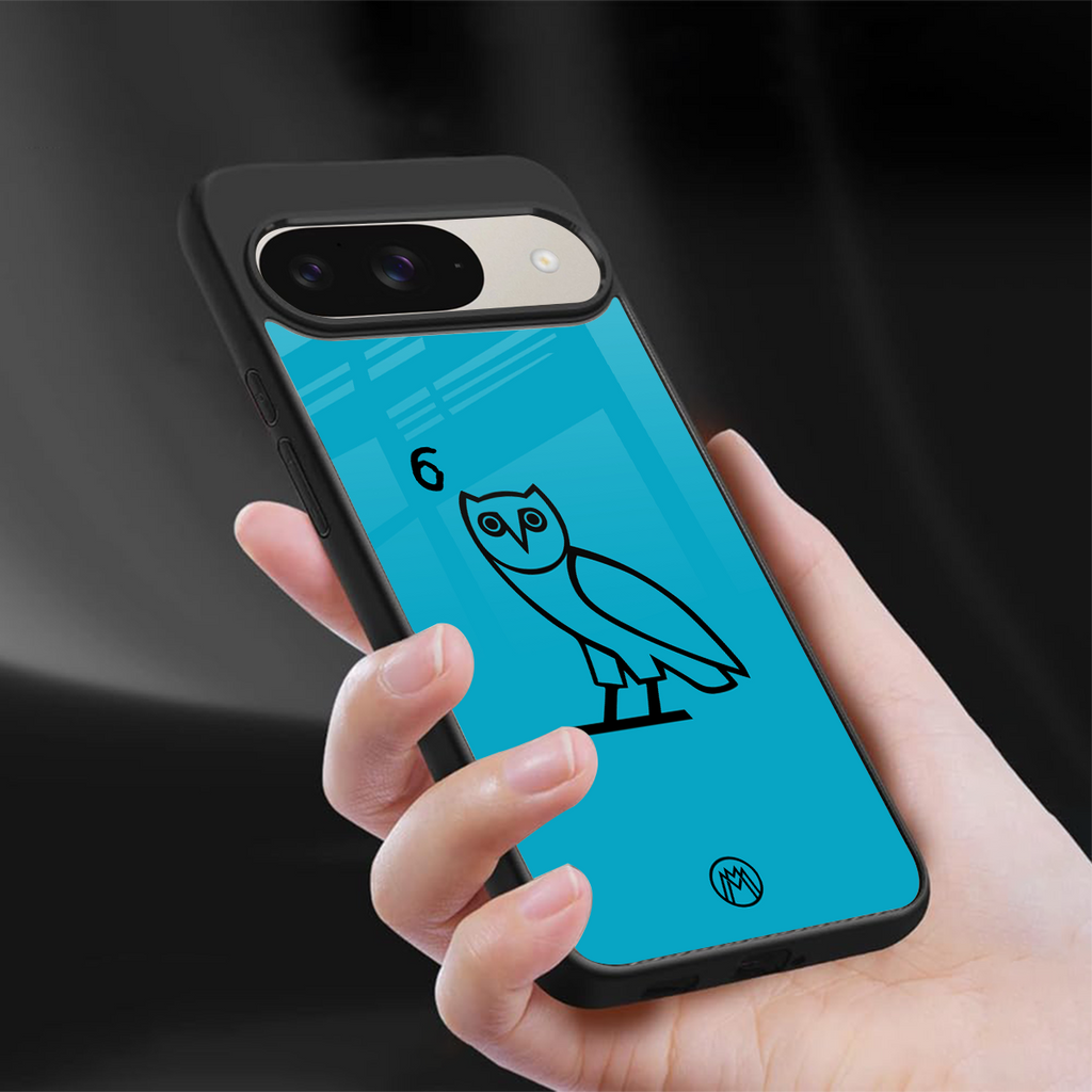 ovo sapphire back phone cover | glass case for google pixel 9