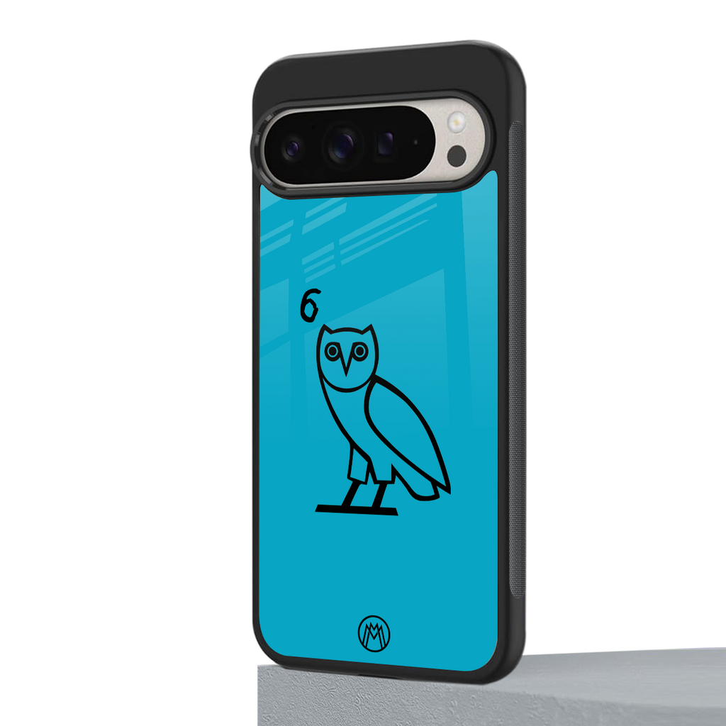 ovo sapphire back phone cover | glass case for google pixel 9 pro