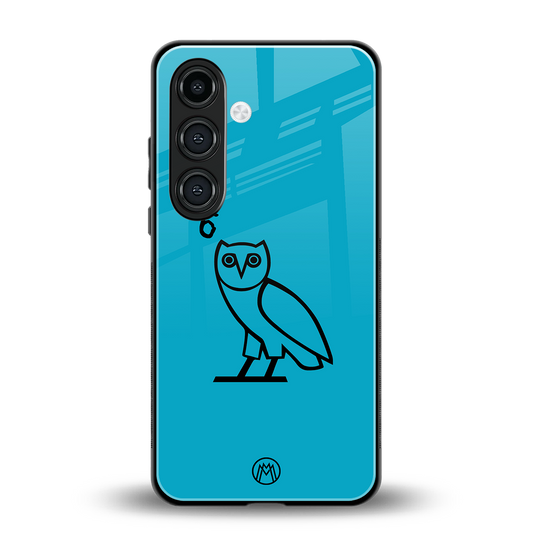 ovo sapphire back phone cover | glass case for samsung galaxy s24 plus