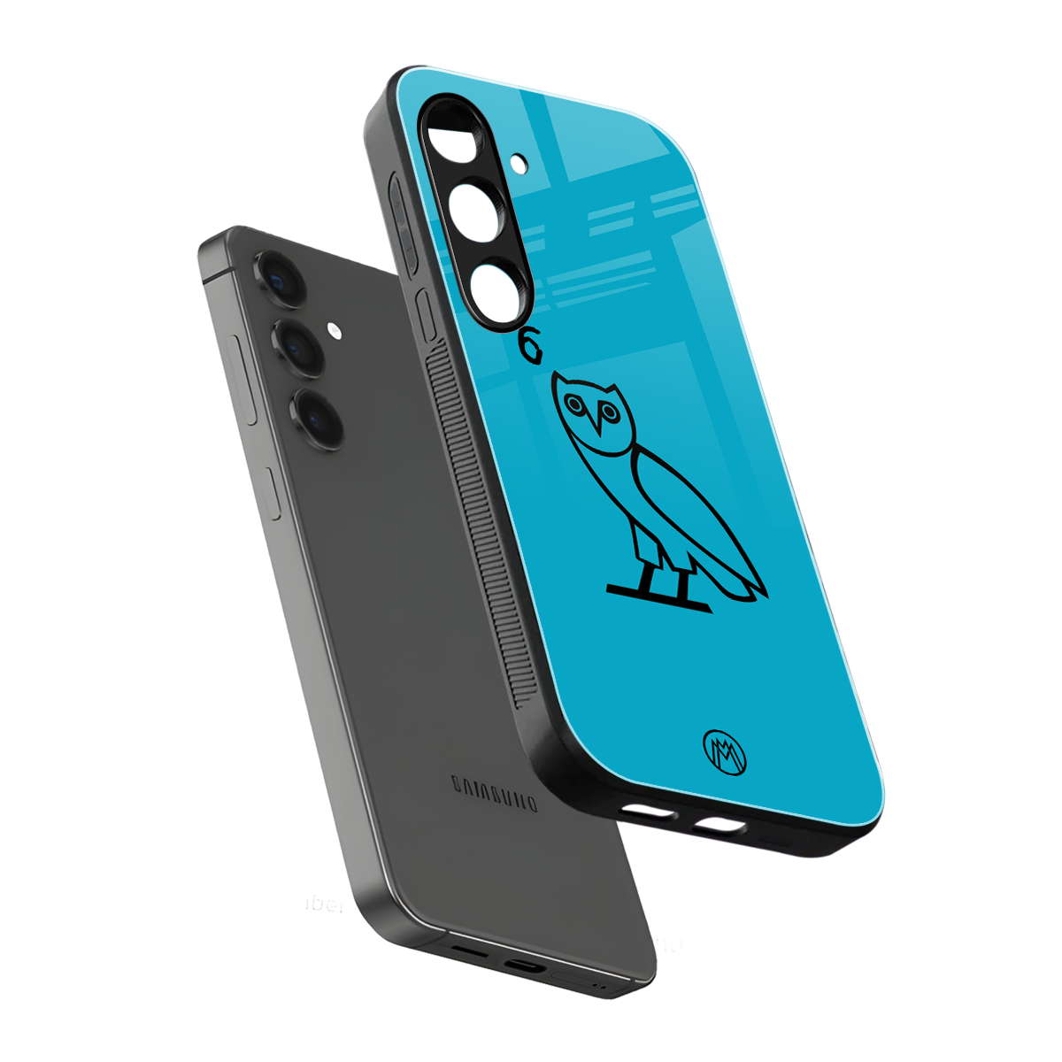 ovo sapphire back phone cover | glass case for samsung galaxy s24 plus