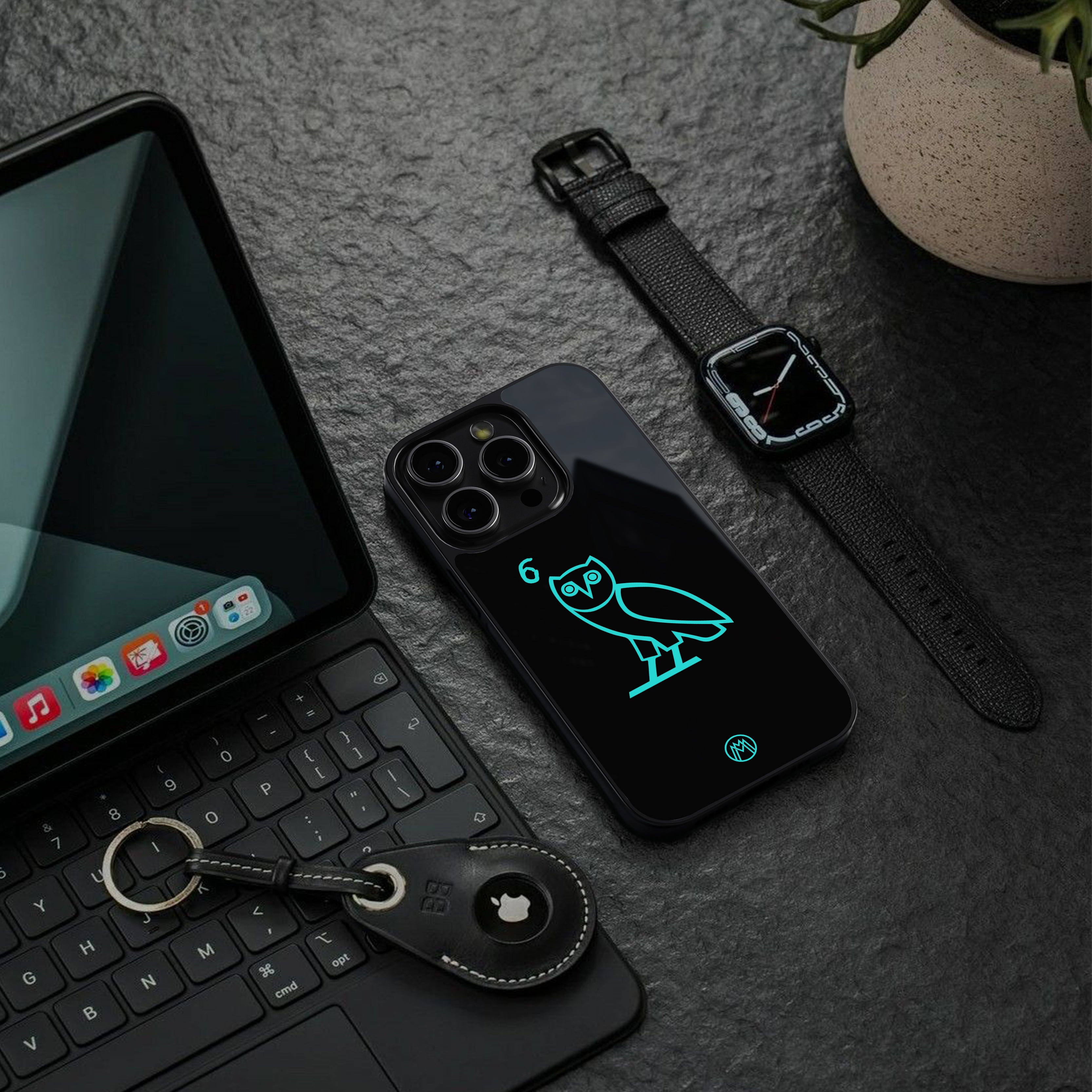 ovo back phone cover | glass case for iphone 16 pro max
