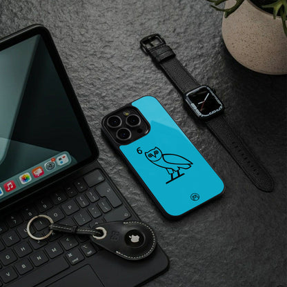 ovo sapphire back phone cover | glass case for iphone 16 plus