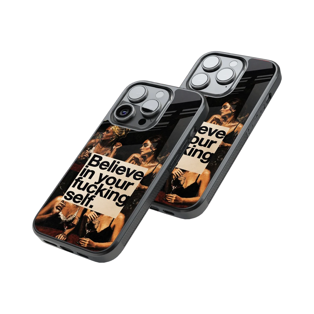 Protective Glass Back Phone Case Compatible with iPhone, Samsung, OnePlus, Pixel & More