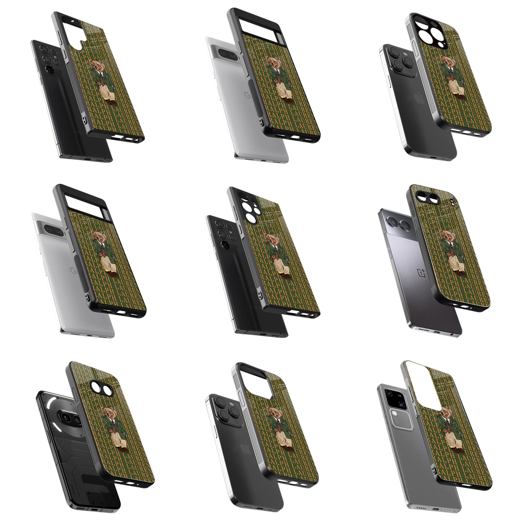 Durable Glass Back Mobile Case for iPhone, Samsung, OnePlus, Google Pixel, Redmi, Vivo, Oppo