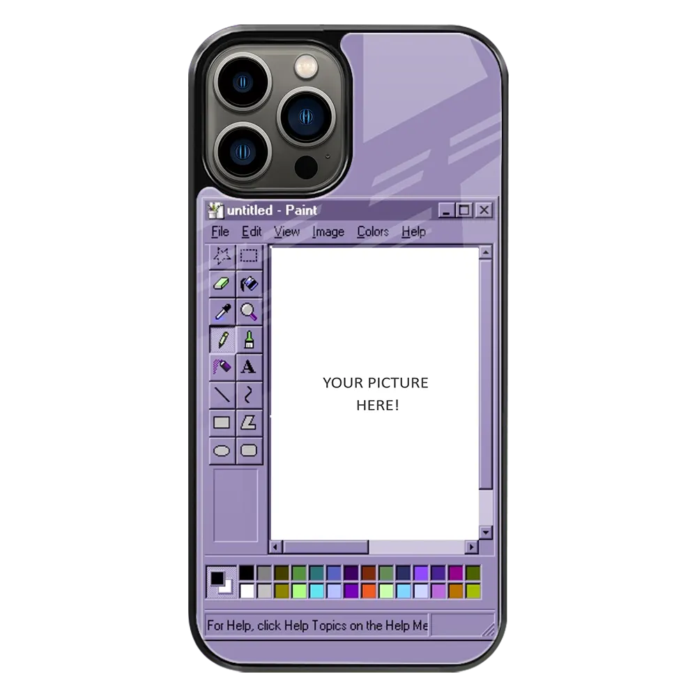 Polaroid Personalised Glass Phone Case