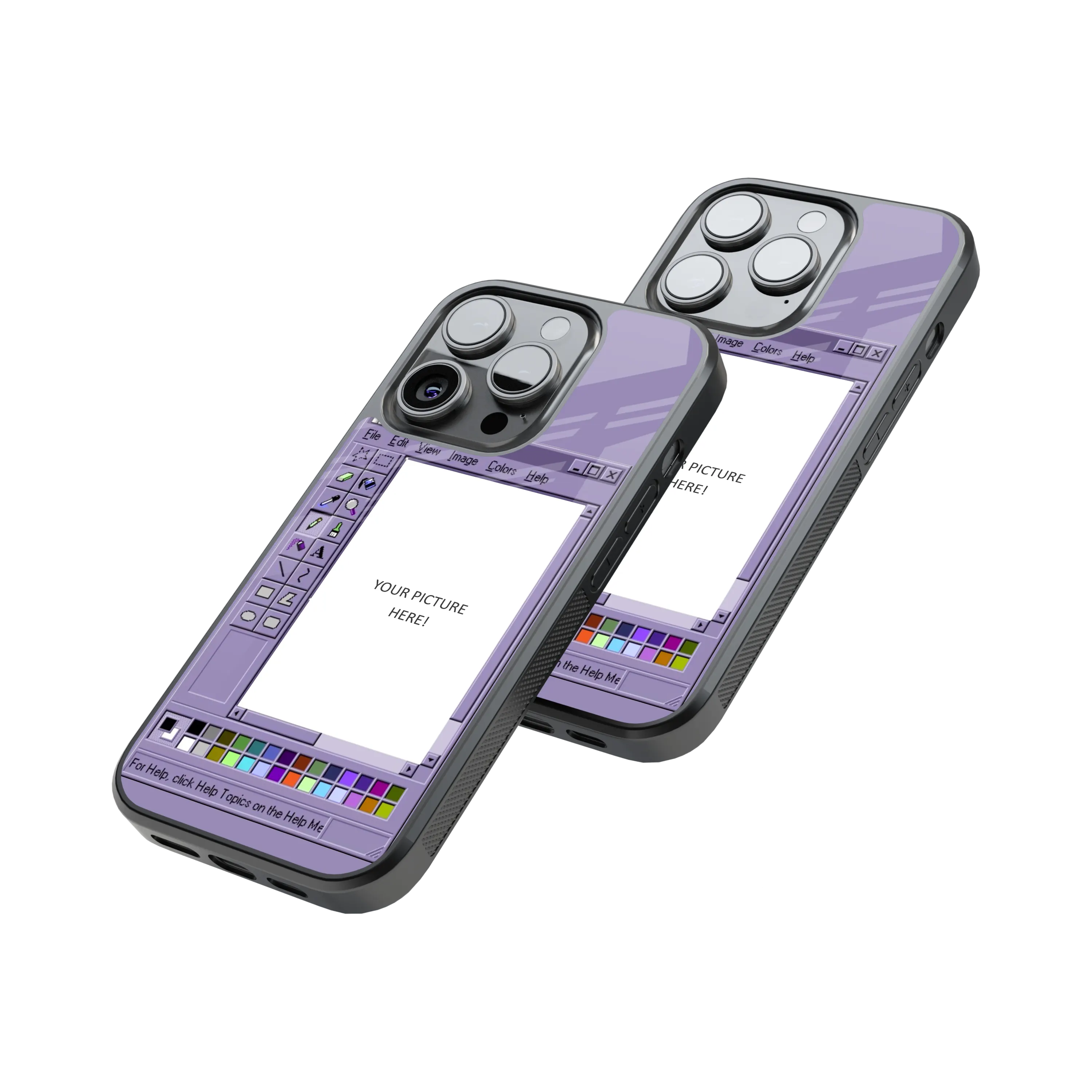 Polaroid Personalised Glass Phone Case