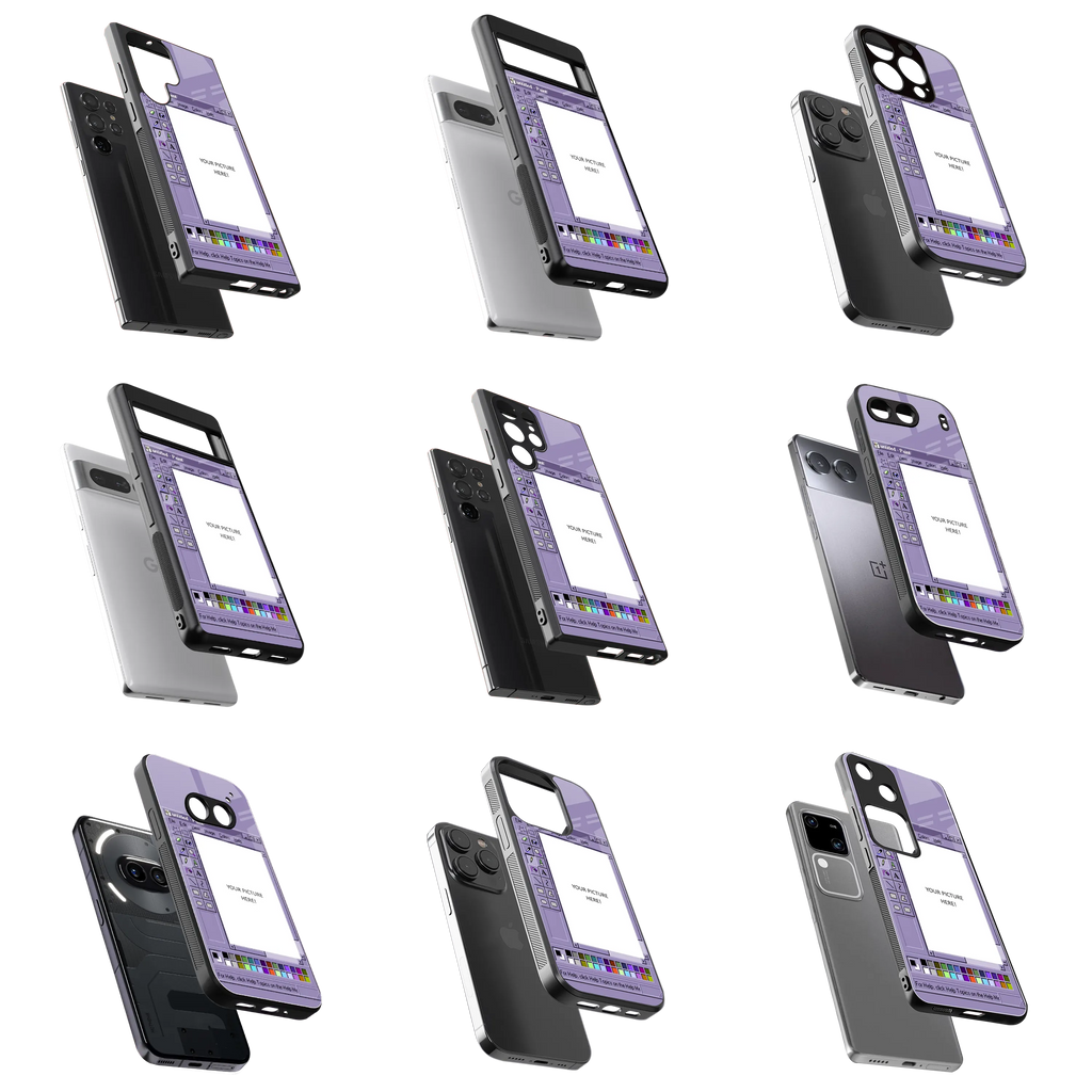 Polaroid Personalised Glass Phone Case
