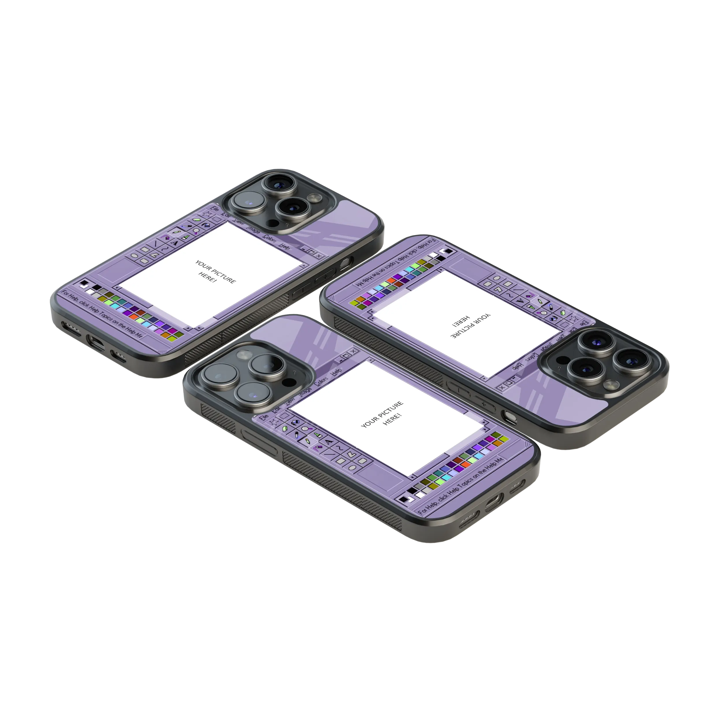 Polaroid Personalised Glass Phone Case