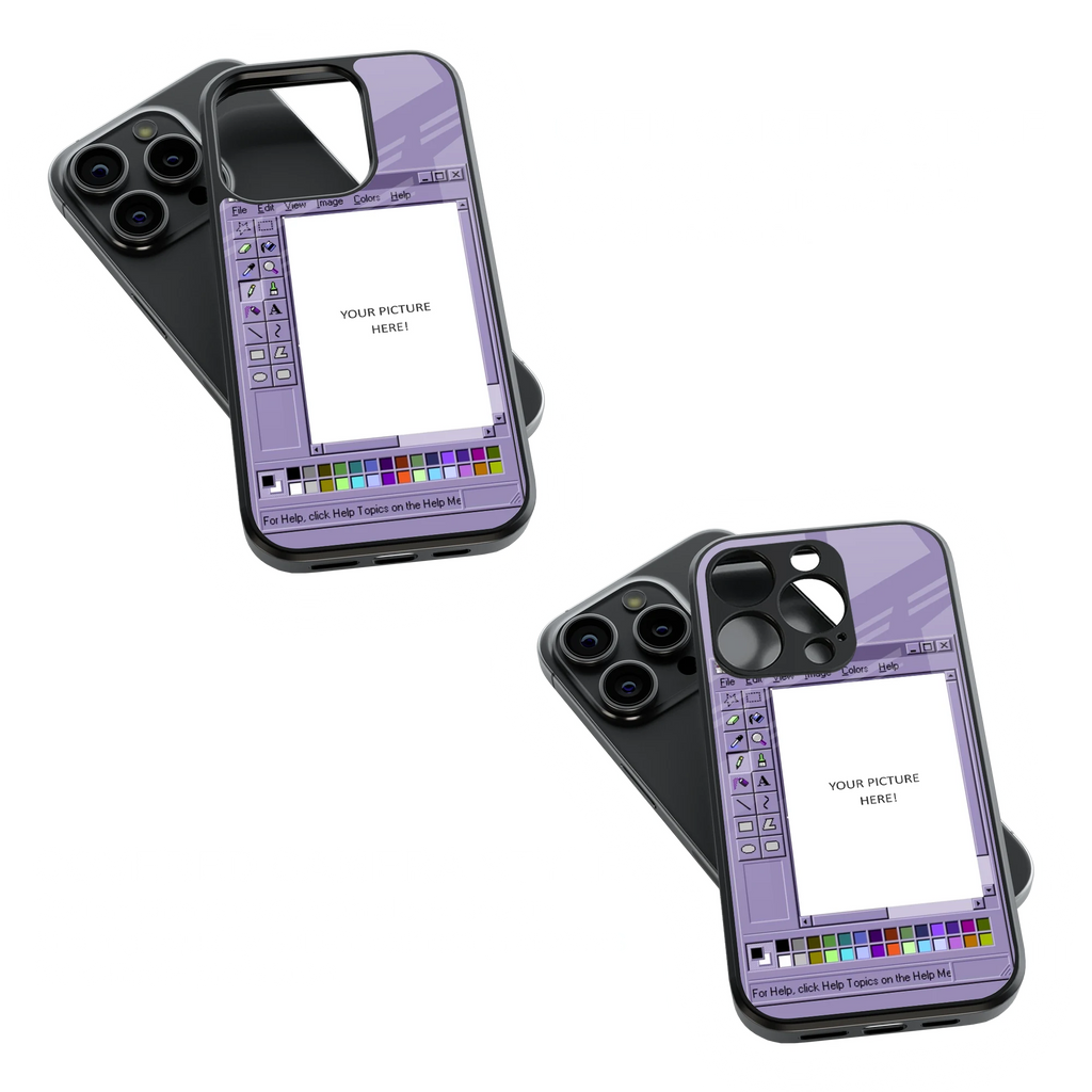 Polaroid Personalised Glass Phone Case