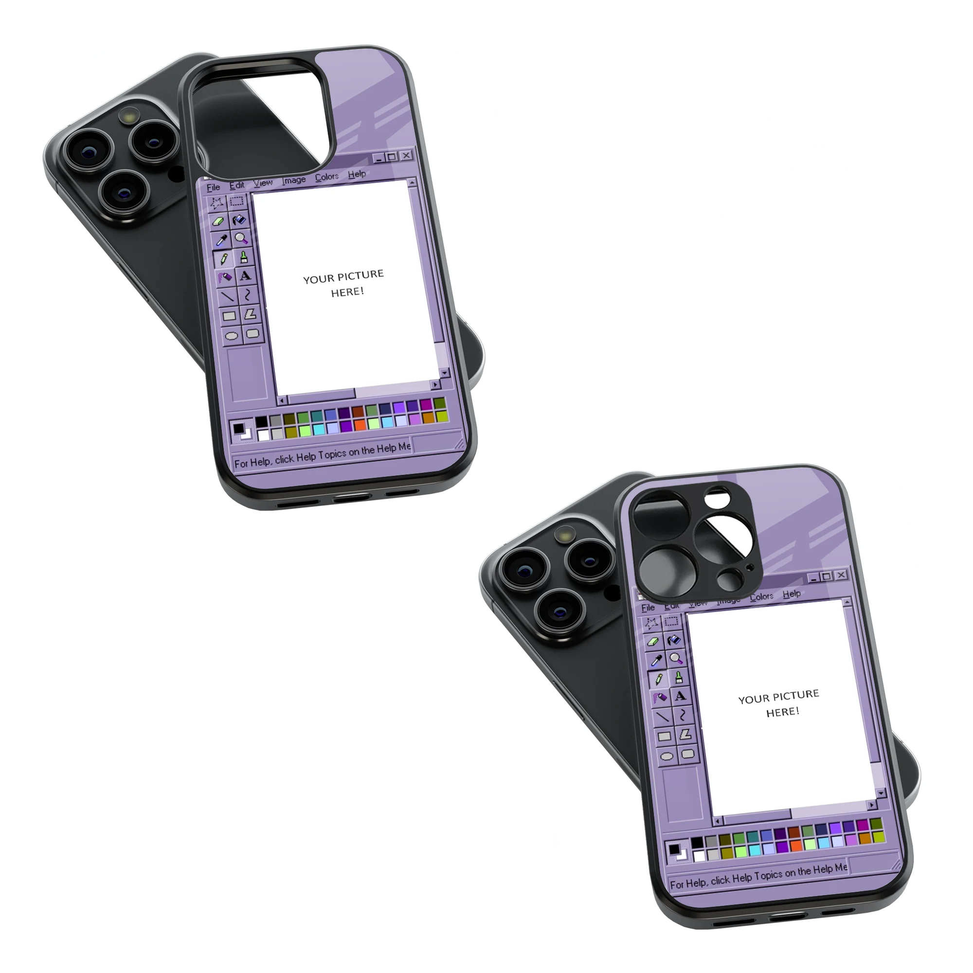 Polaroid Personalised Glass Phone Case