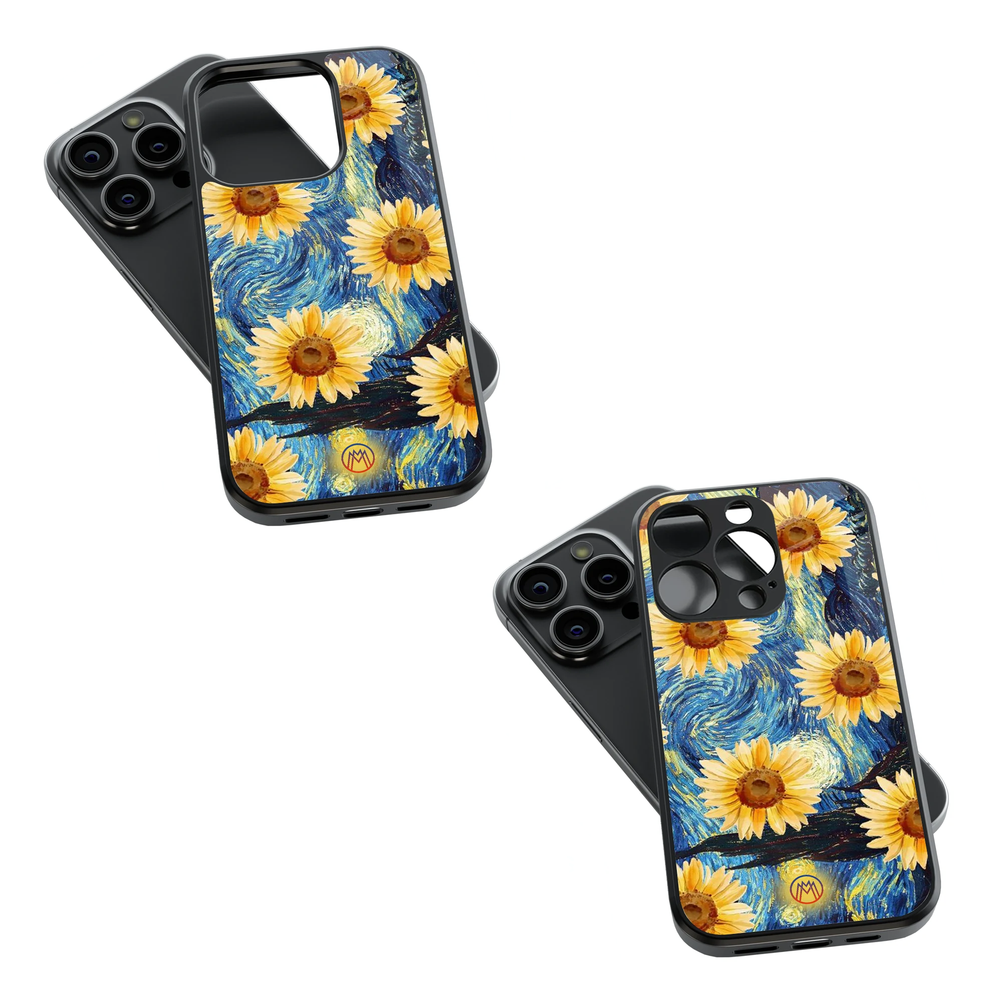 Trendy Glass Back Mobile Case for iPhone, Samsung, Redmi, OnePlus, Google Pixel, Motorola