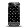 paisley black back phone cover | glass case for iphone 15