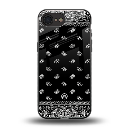 paisley black back phone cover | glass case for iphone 16e